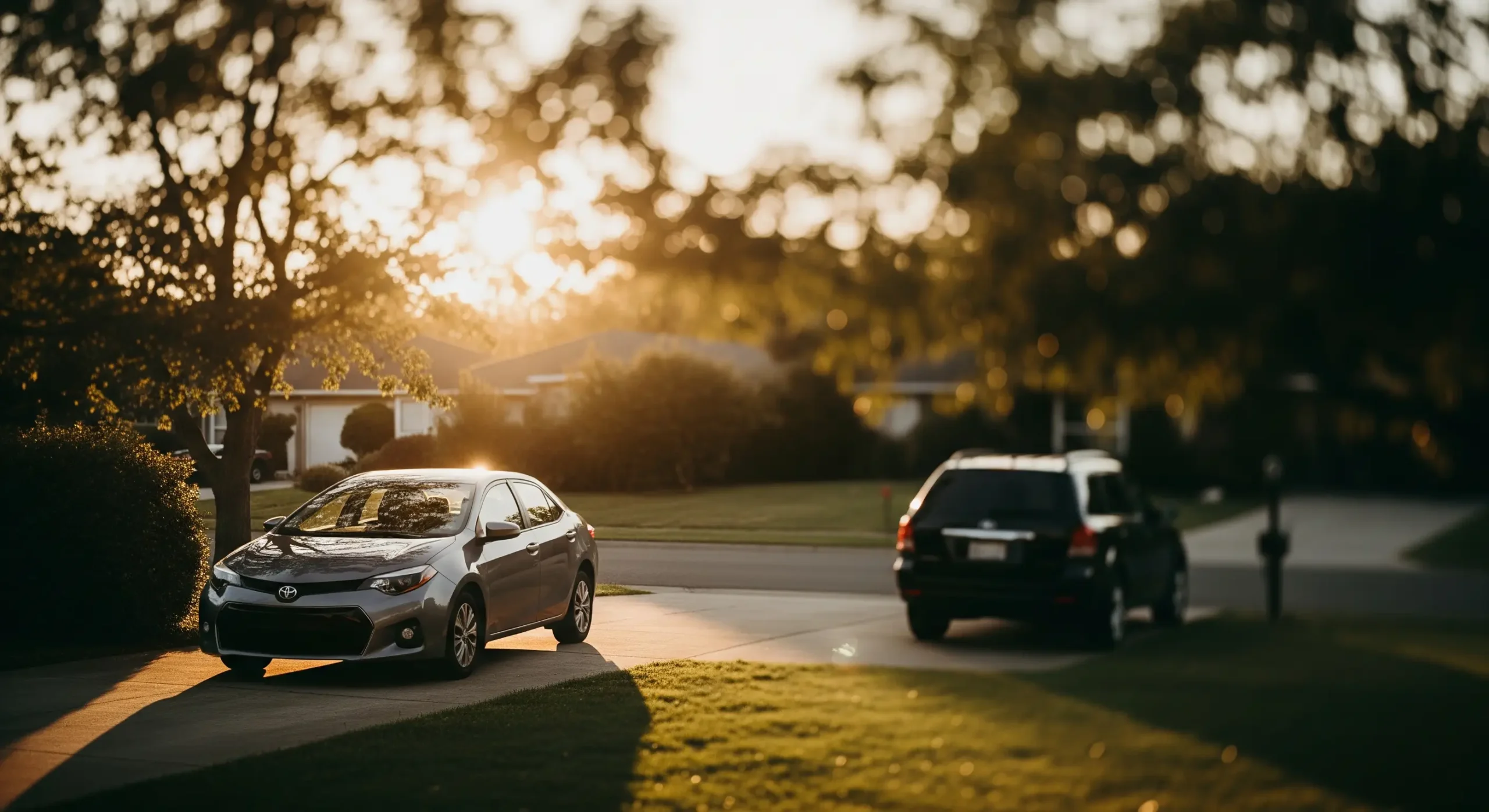 2016 toyota corolla parked in a driveway