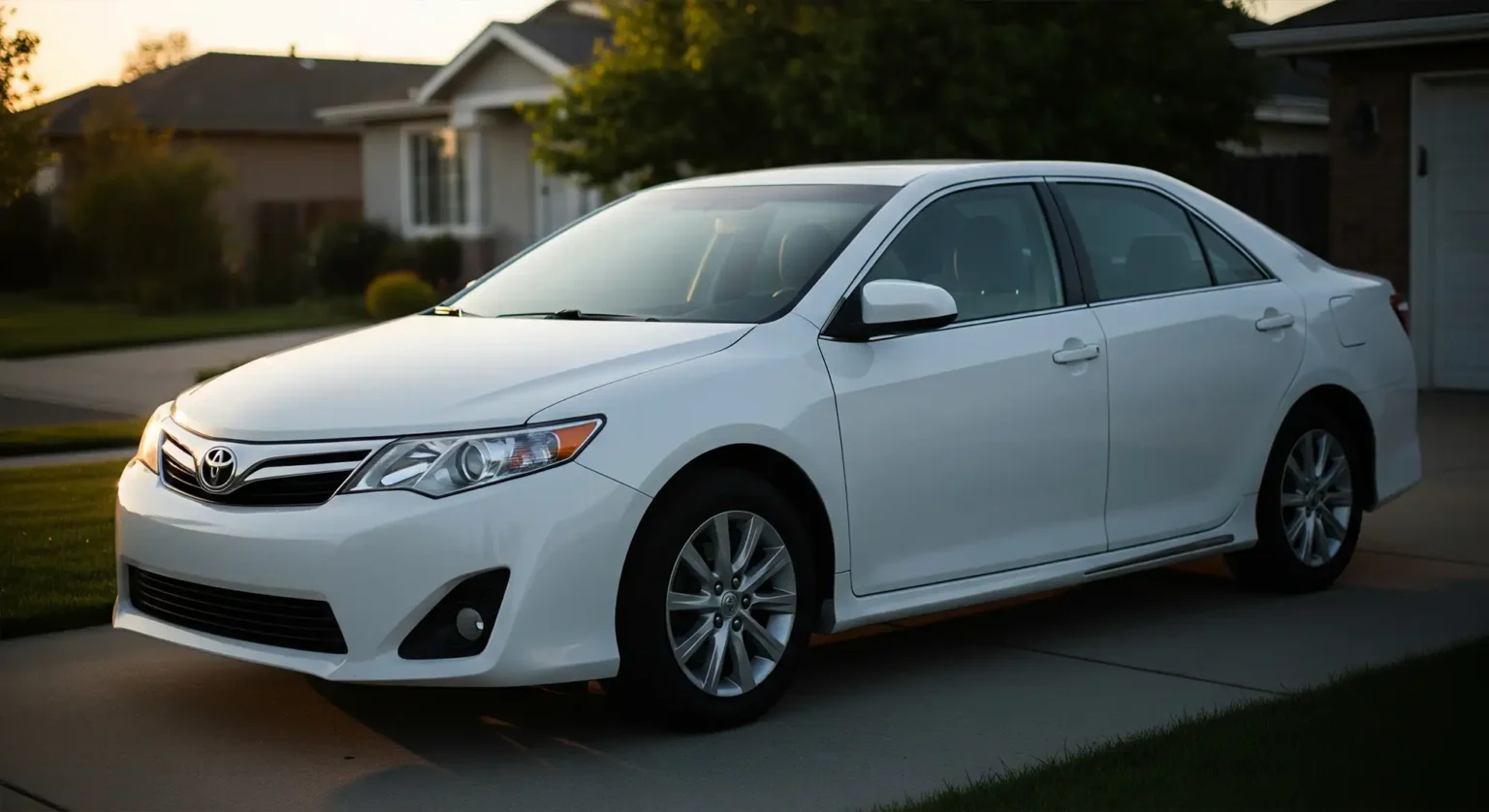 2012 White Toyota Camry