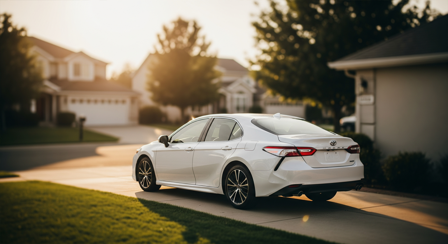 2020 White Toyota Camry